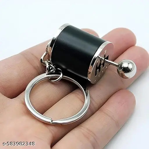 Car Gear Shifter Keychain - Moving Metal Shift Model