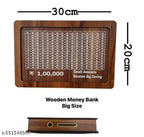 1 Lakh Wooden Money Piggy Bank