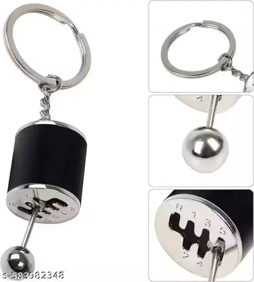 Car Gear Shifter Keychain - Moving Metal Shift Model